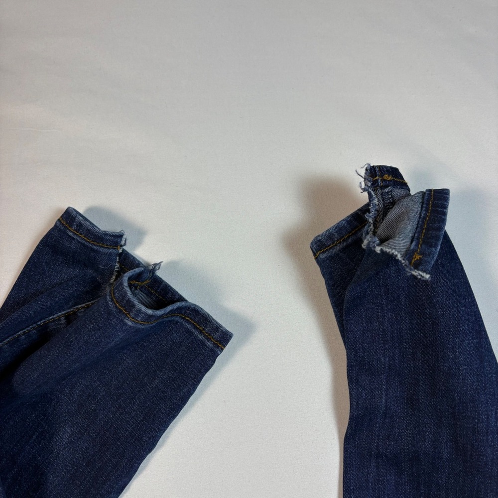 Kut from the Kloth Womens Size 8 Straight‎ Leg Jeans Blue Dark Wash Embroidered - Picture 6 of 11